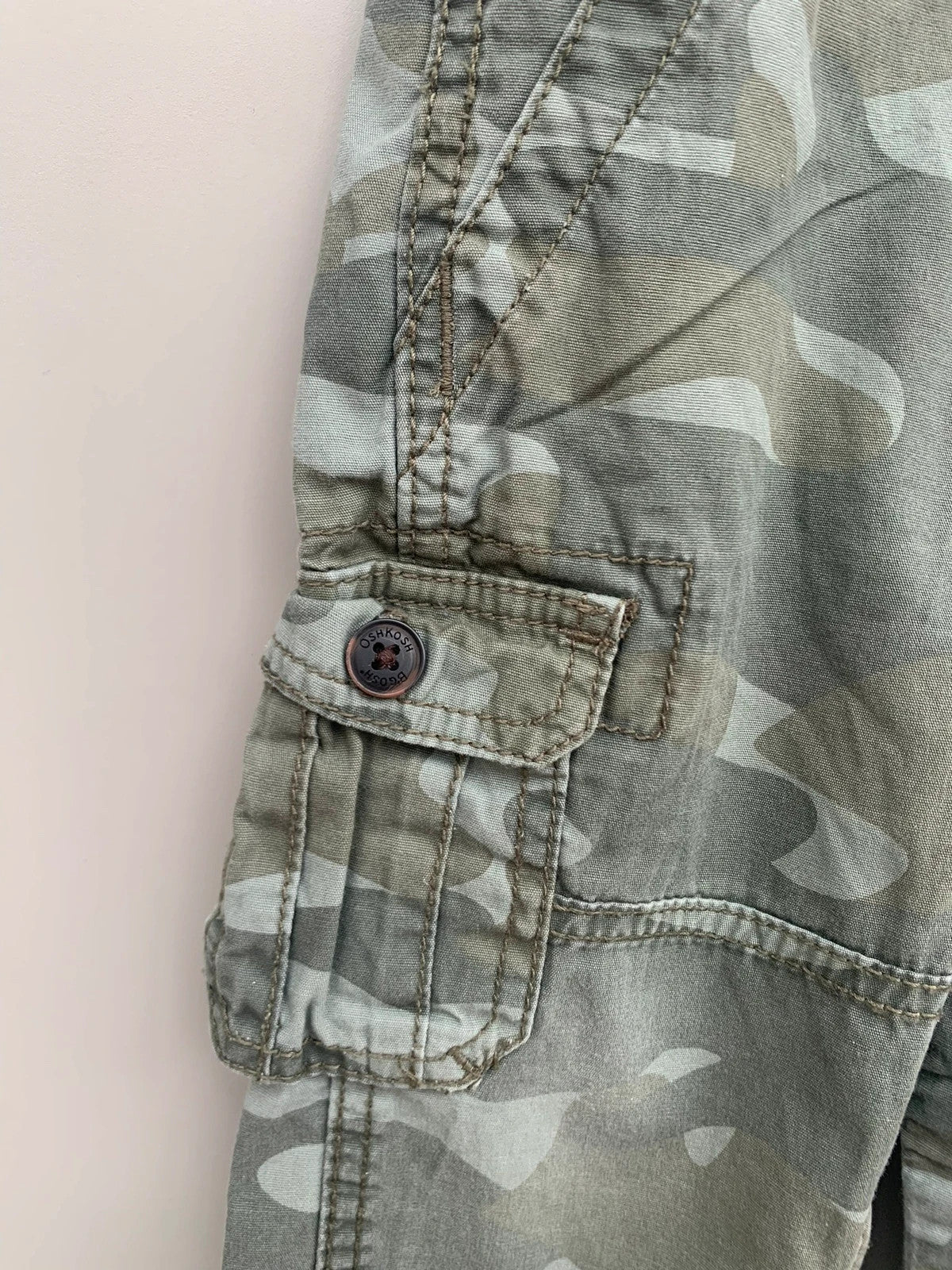 Oshkosh Camo Dungarees  18M