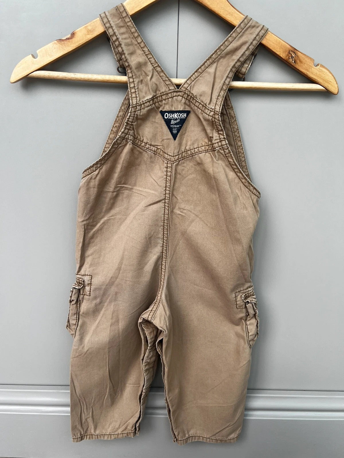 Oshkosh Cargo Beige Dungarees 24M