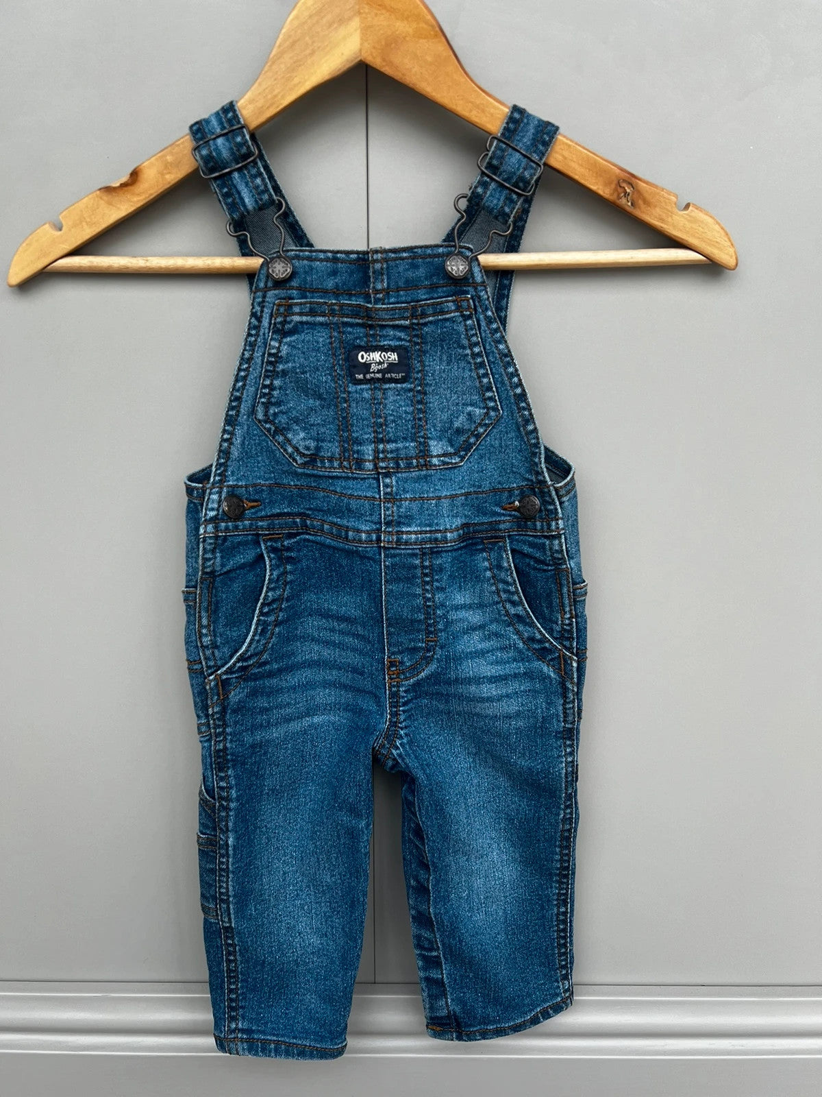 Oshkosh Classic Denim Dungarees 12M