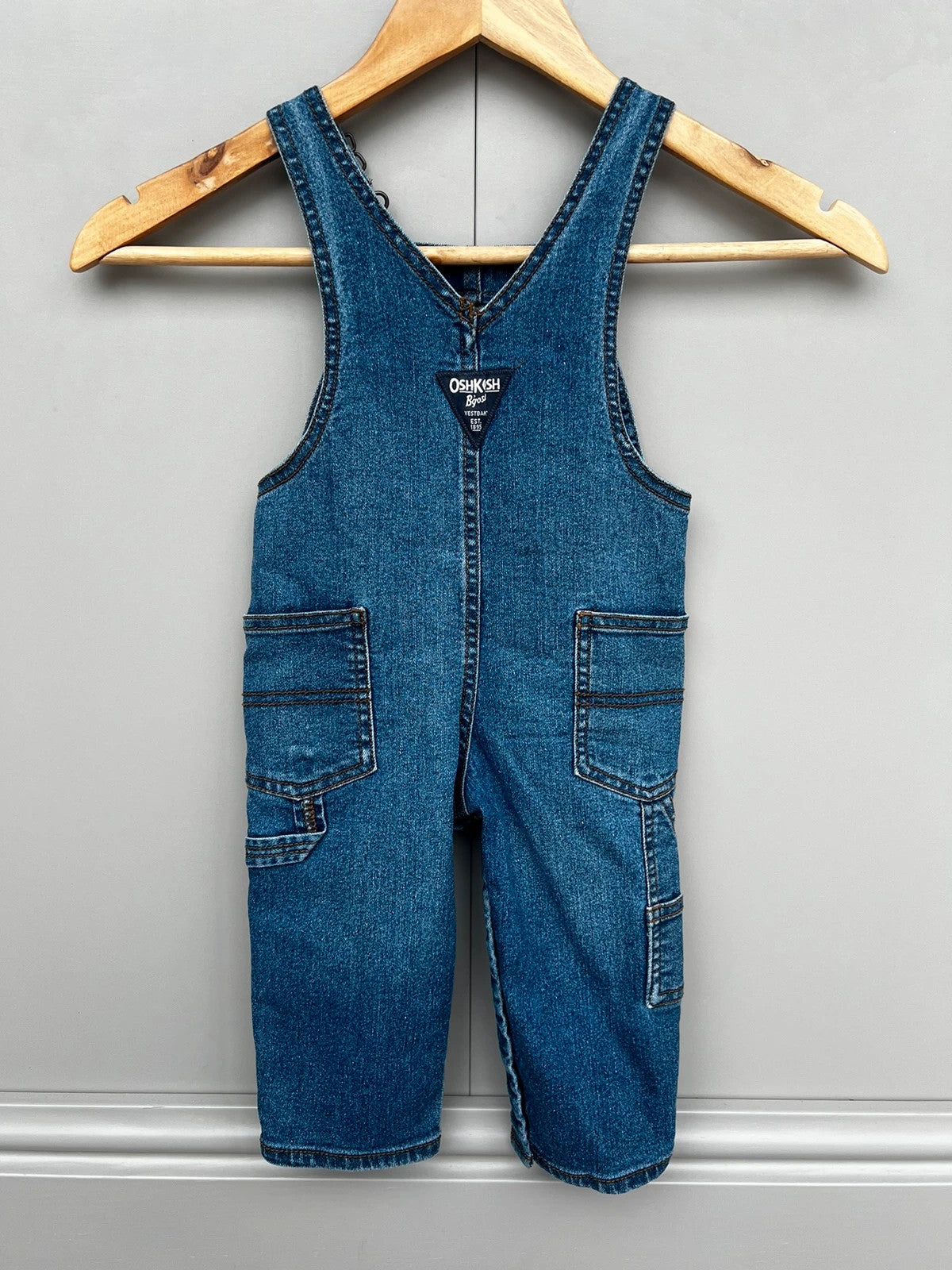 Oshkosh Classic Denim Dungarees 12M