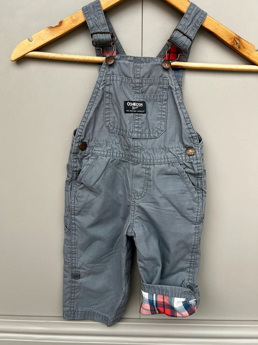 Oshkosh Boys Cargo Grey Dungarees 12M