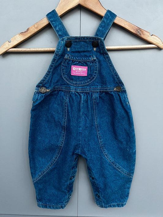 Oshkosh Vintage Denim Bubble Dungarees 6-9M