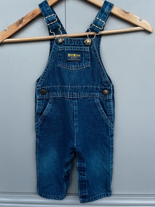 Oshkosh Unisex  Vintage Denim Dungarees 18M