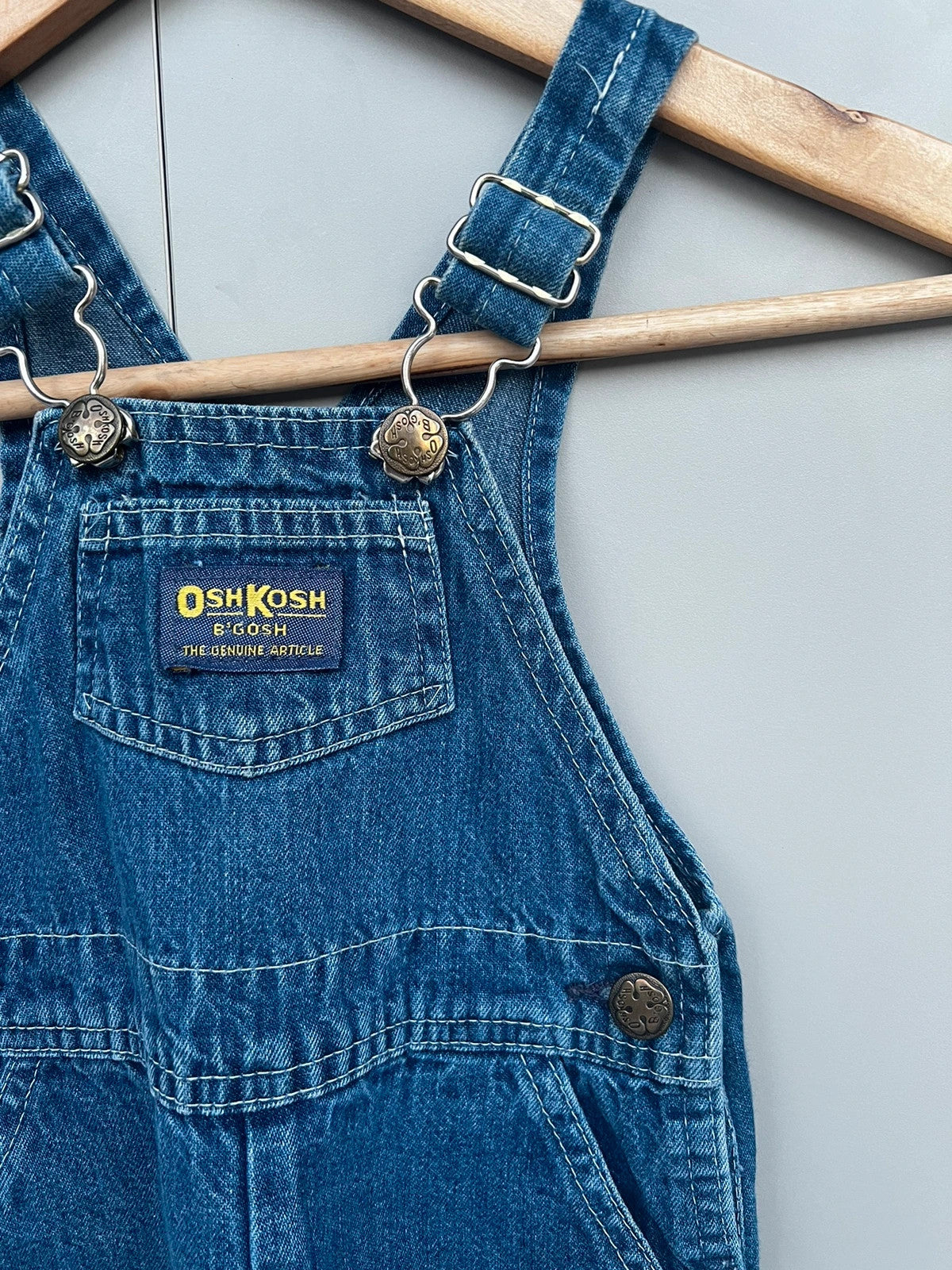 Oshkosh Unisex  Vintage Denim Dungarees 18M