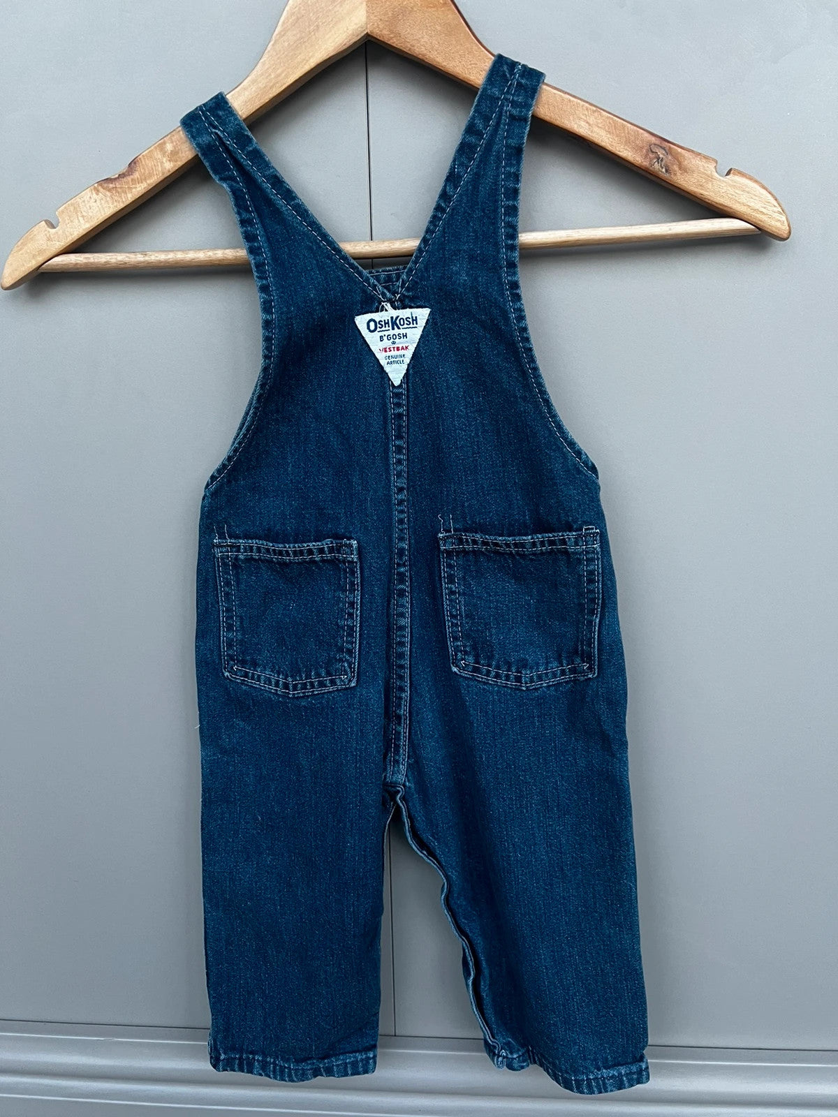 Oshkosh Unisex  Vintage Denim Dungarees 18M