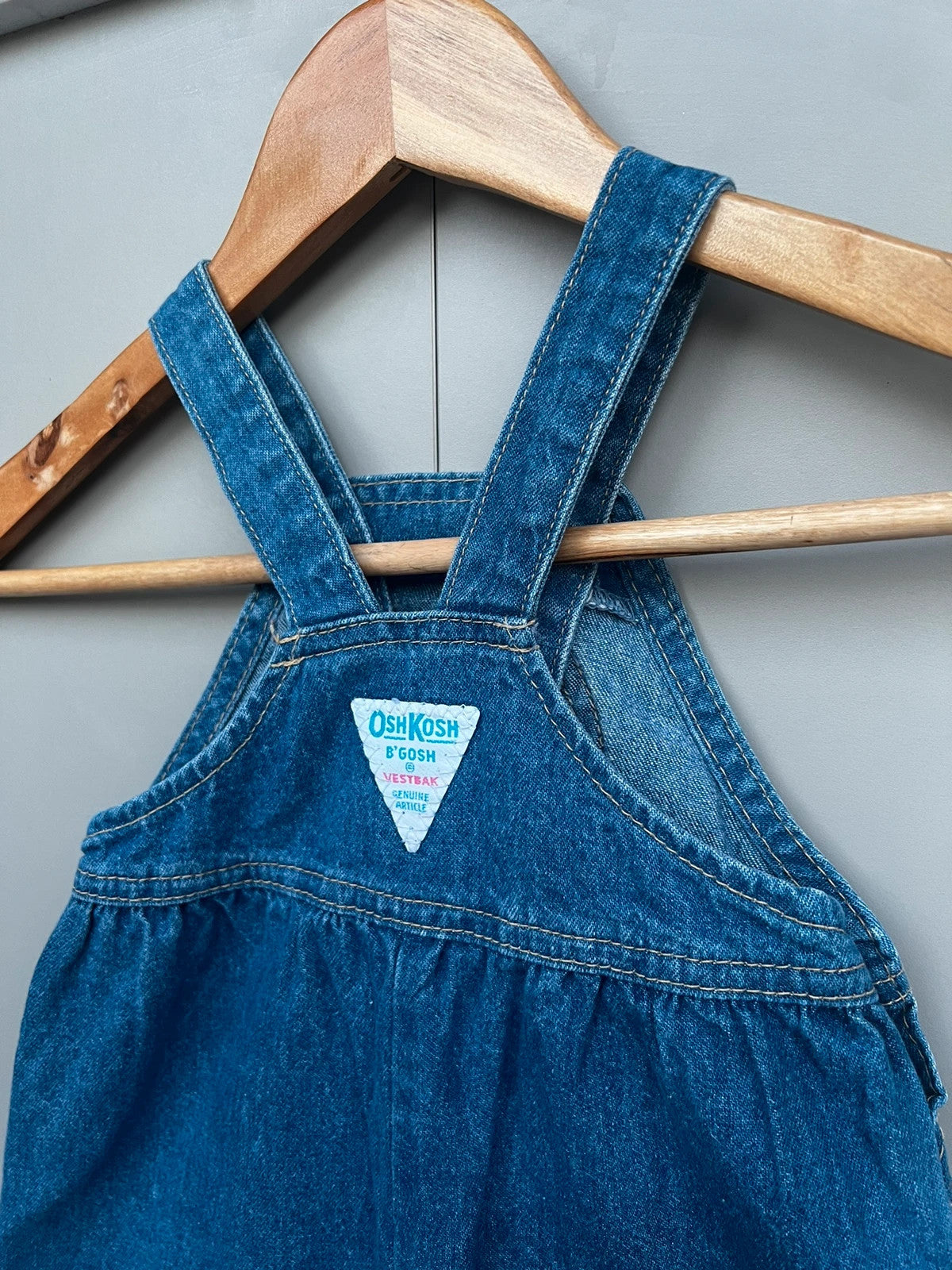 Oshkosh Vintage Denim Bubble Dungarees 6-9M