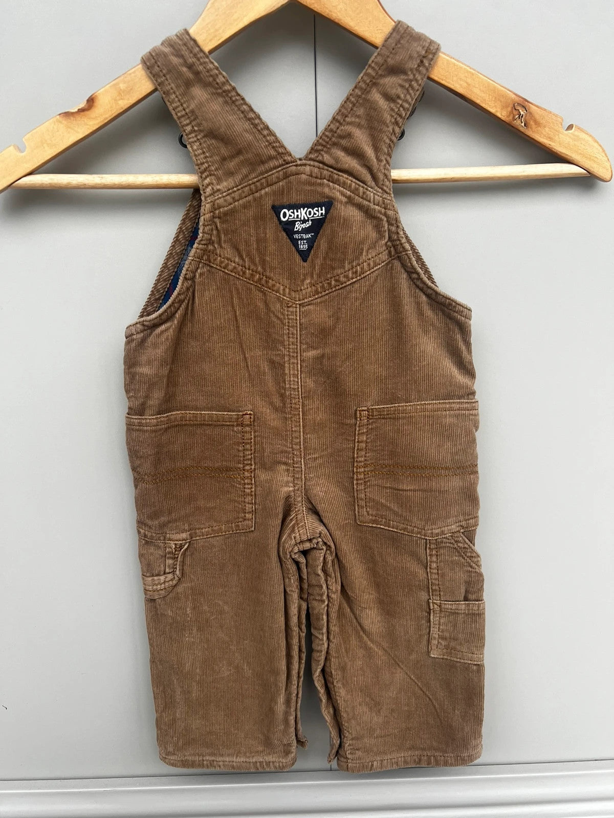 Oshkosh Camel Corduroy Dungarees 9M