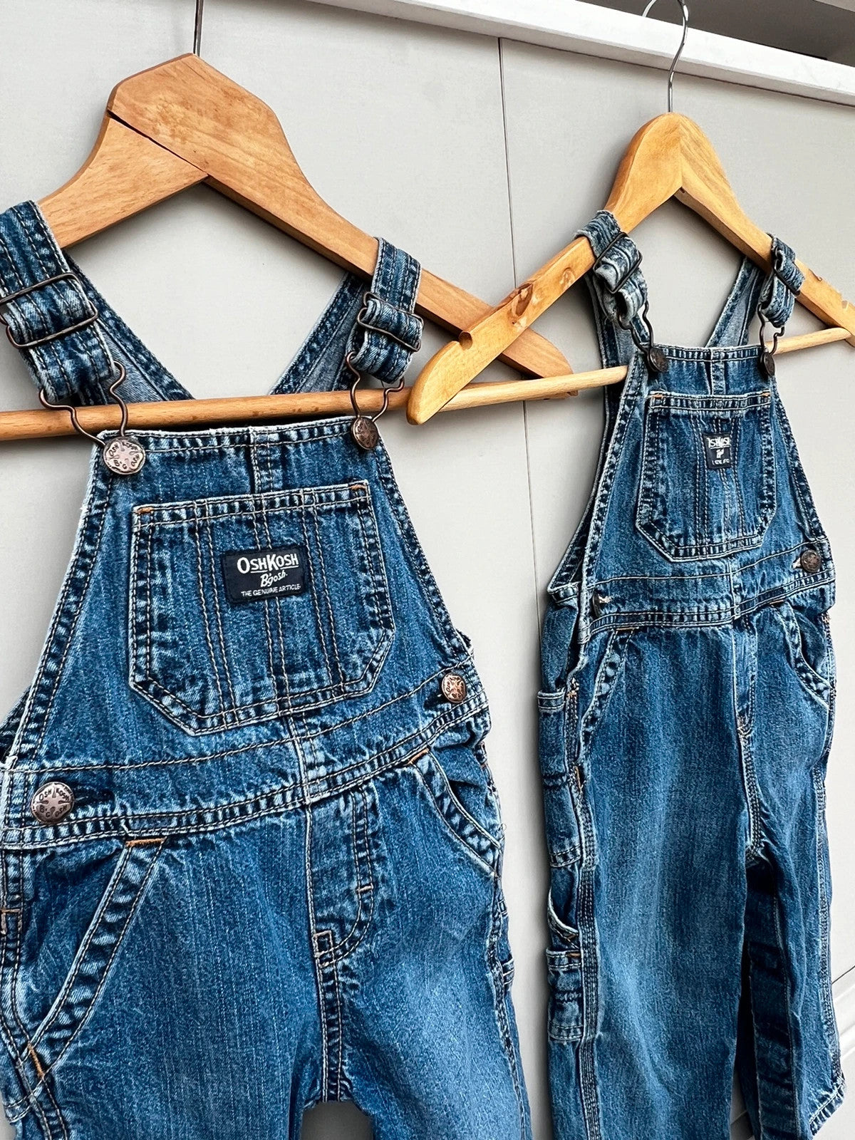 Oshkosh Twin Denim Dungarees 18M