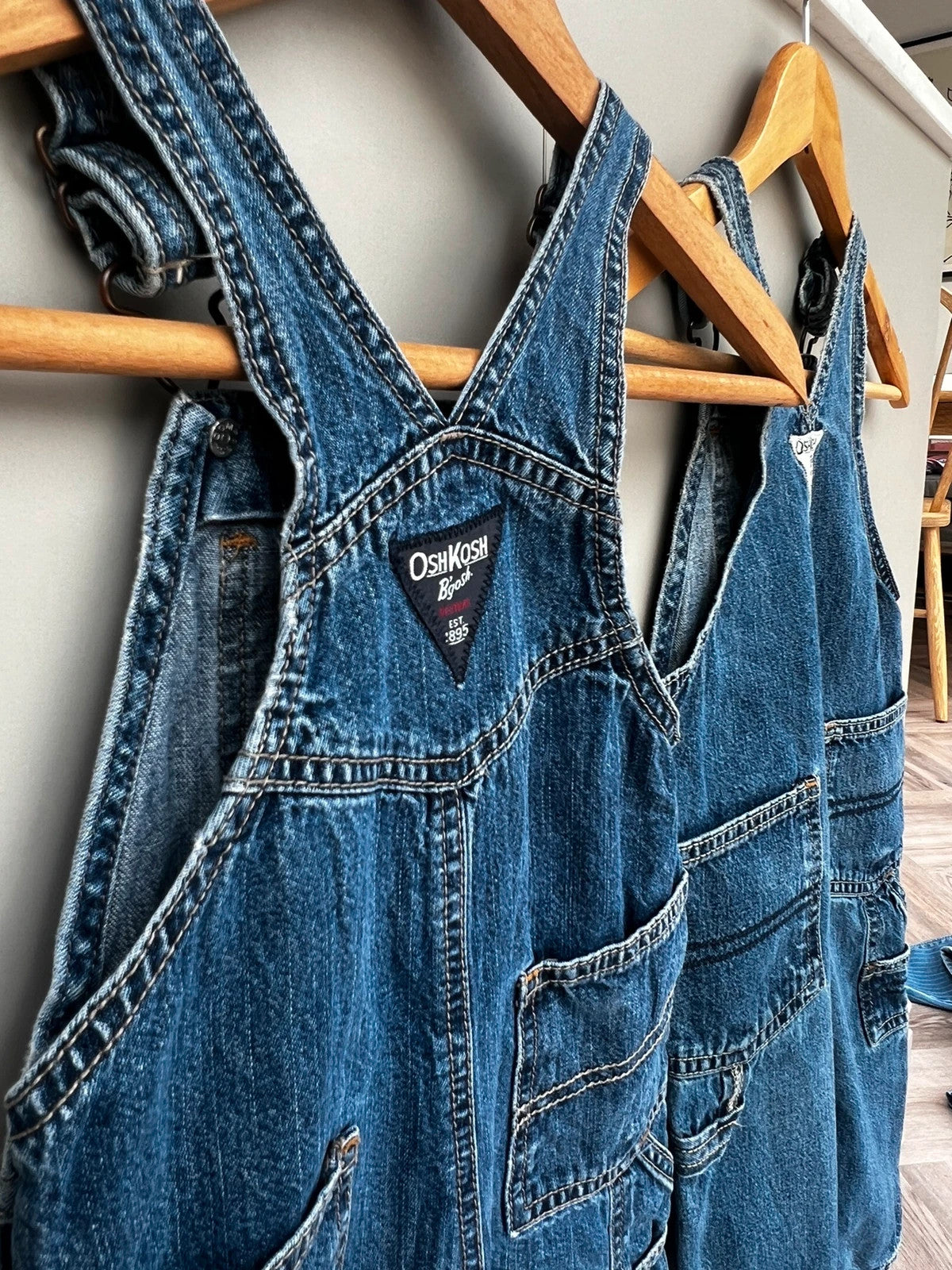 Oshkosh Twin Denim Dungarees 18M