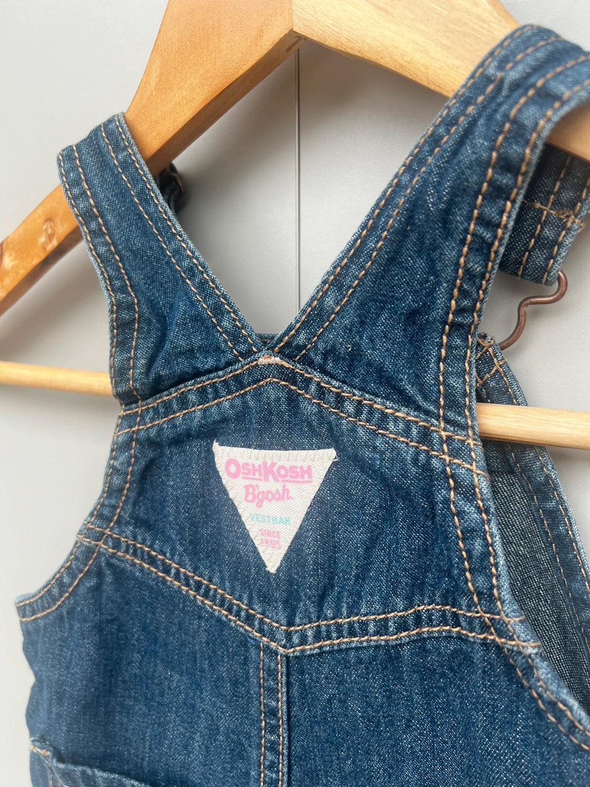 Oshkosh Heart Denim Dungarees 9M