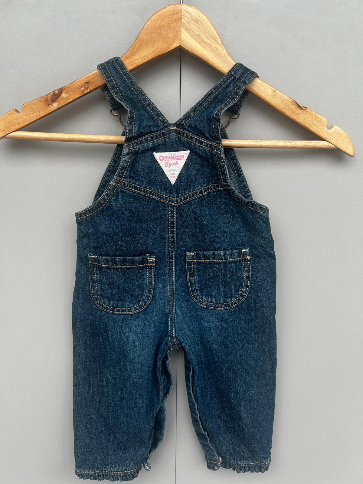 Oshkosh Heart Denim Dungarees 9M