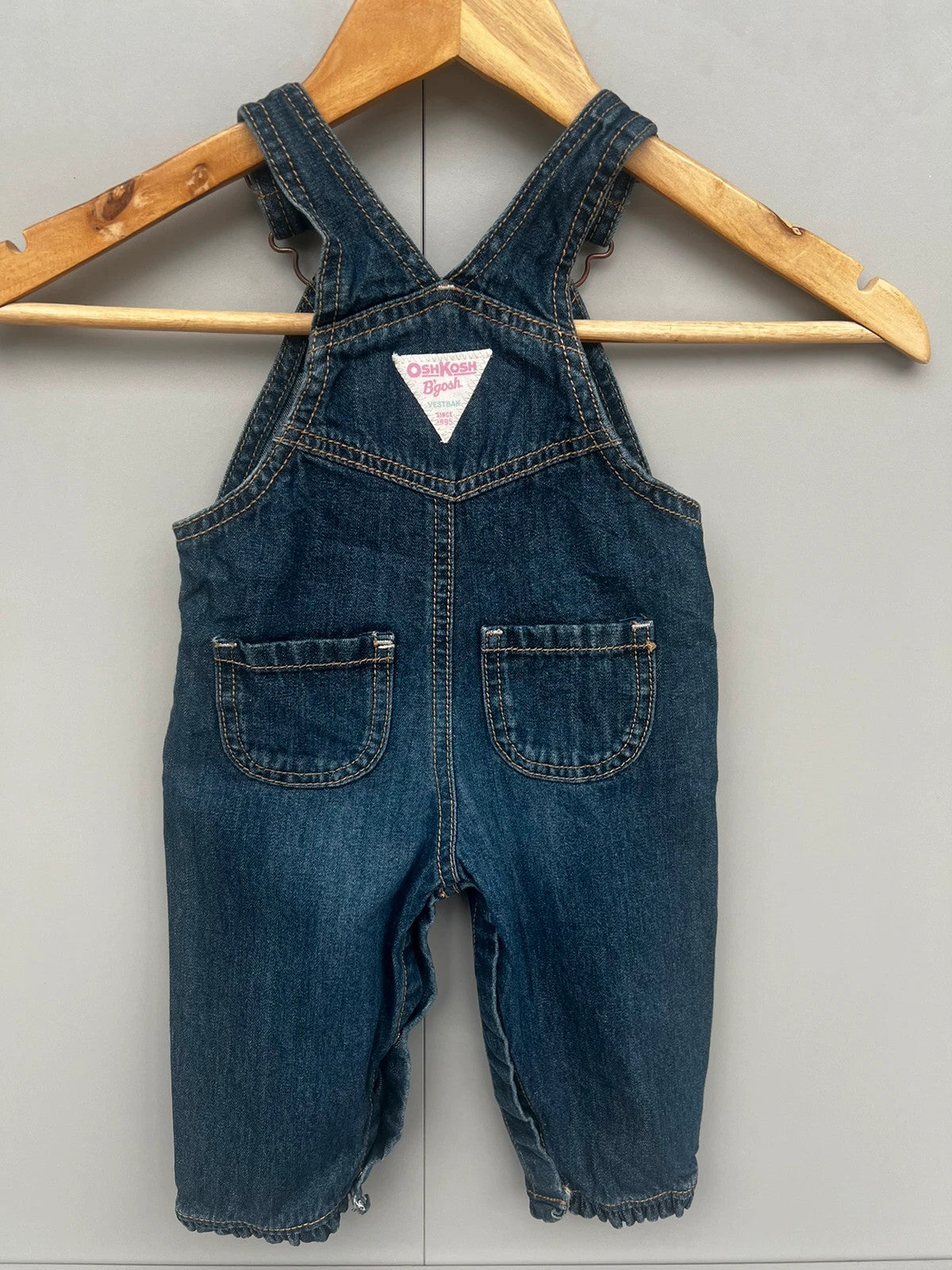 Oshkosh Heart Denim Dungarees 9M