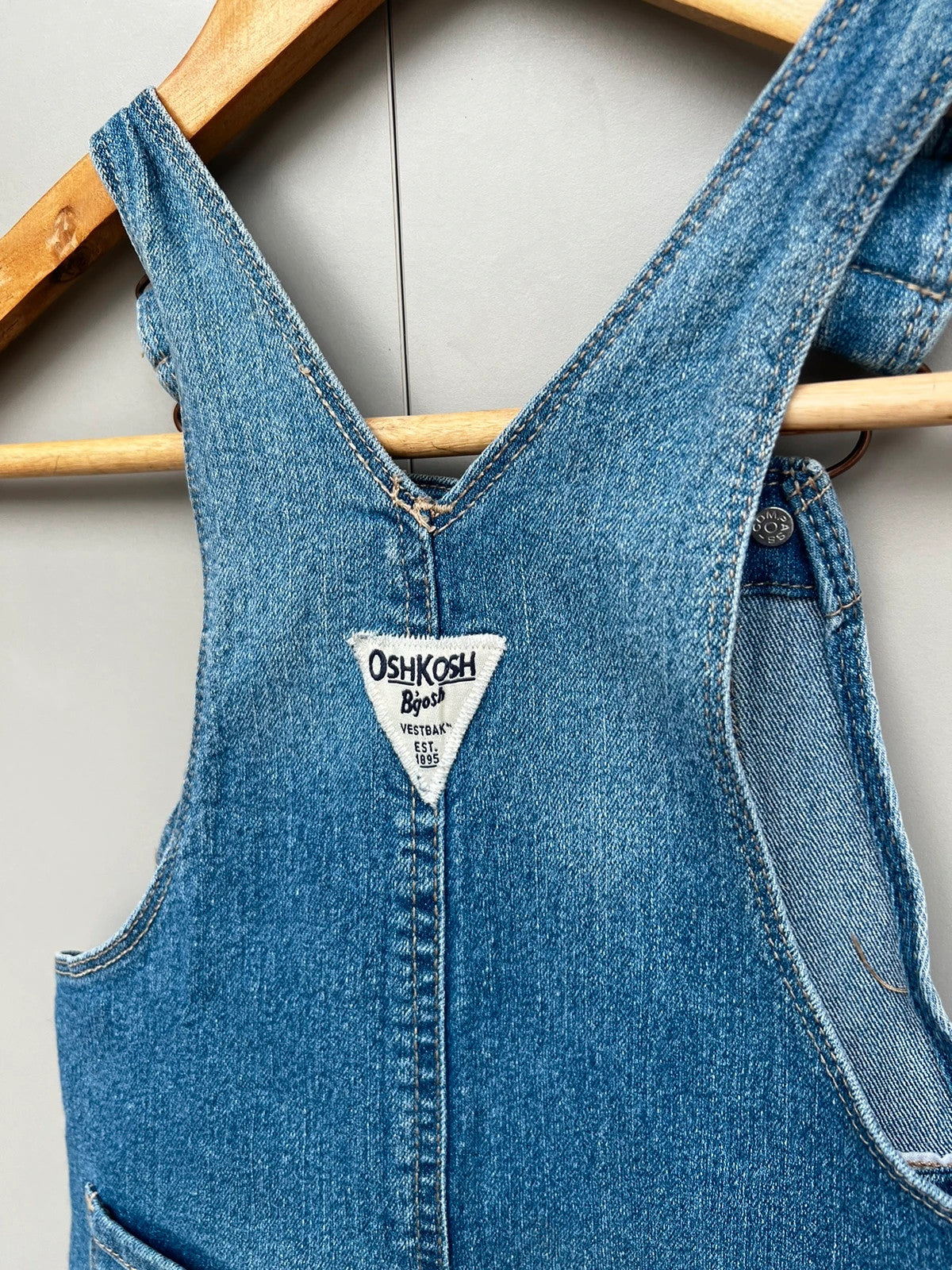 Oshkosh Embroidered Denim Dungarees 24M