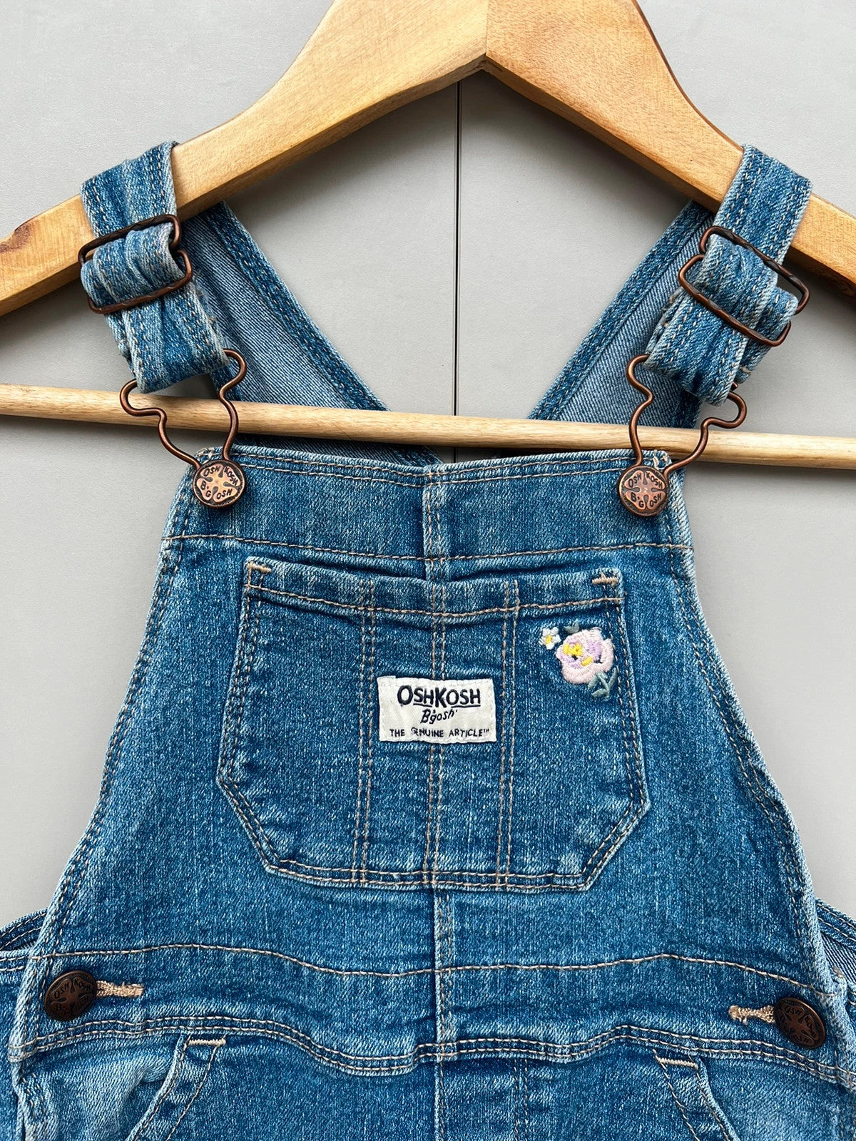 Oshkosh Embroidered Denim Dungarees 24M