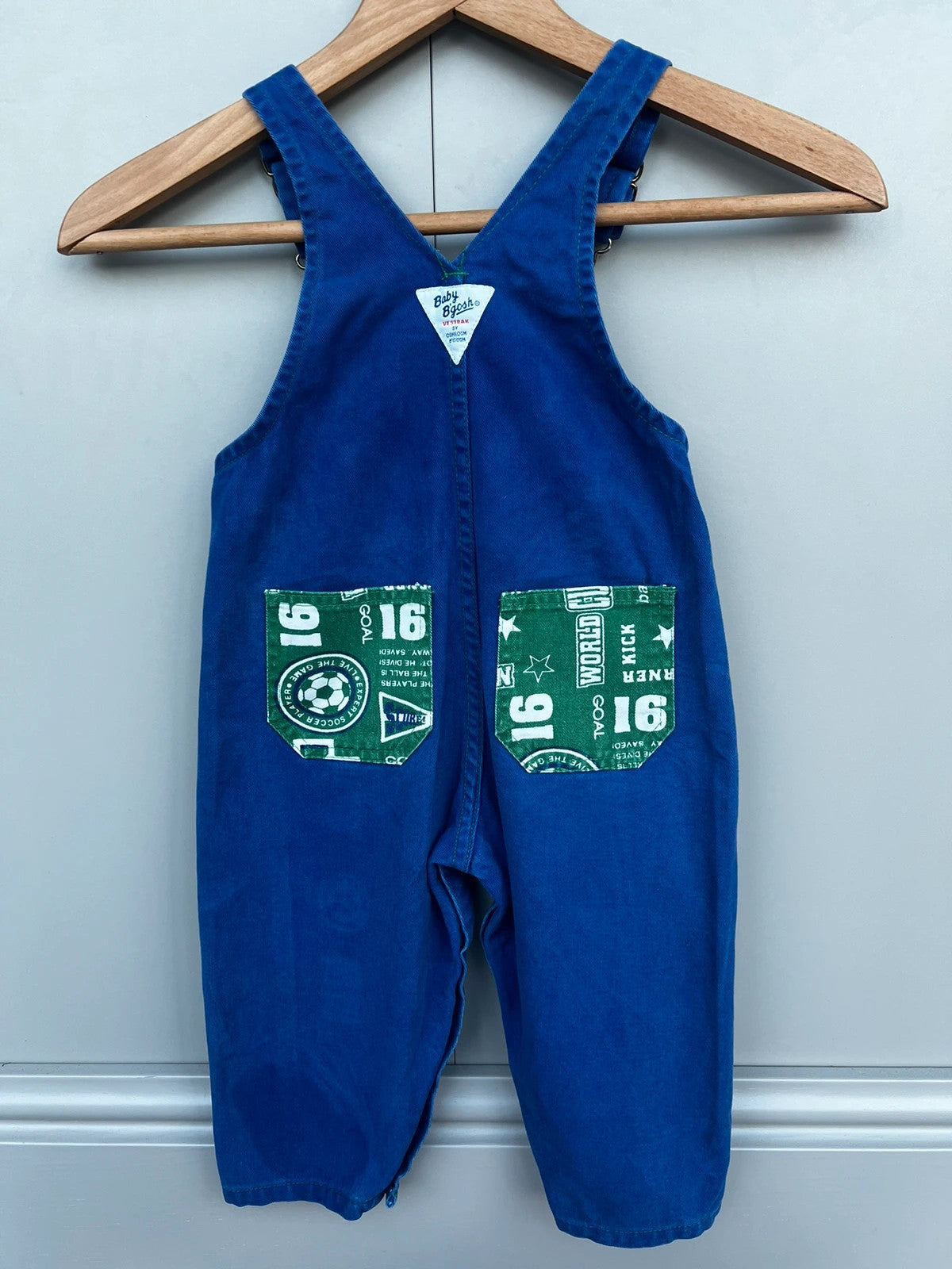 Oshkosh Vintage Rare Football Dungarees 18M