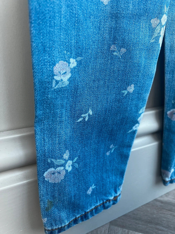 Oshkosh Denim Floral Dungarees 2T