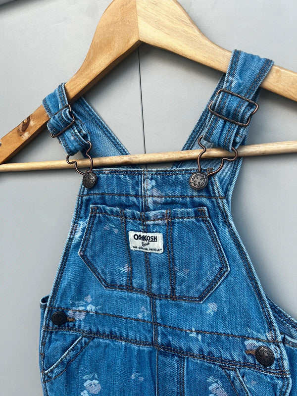 Oshkosh Denim Floral Dungarees 2T