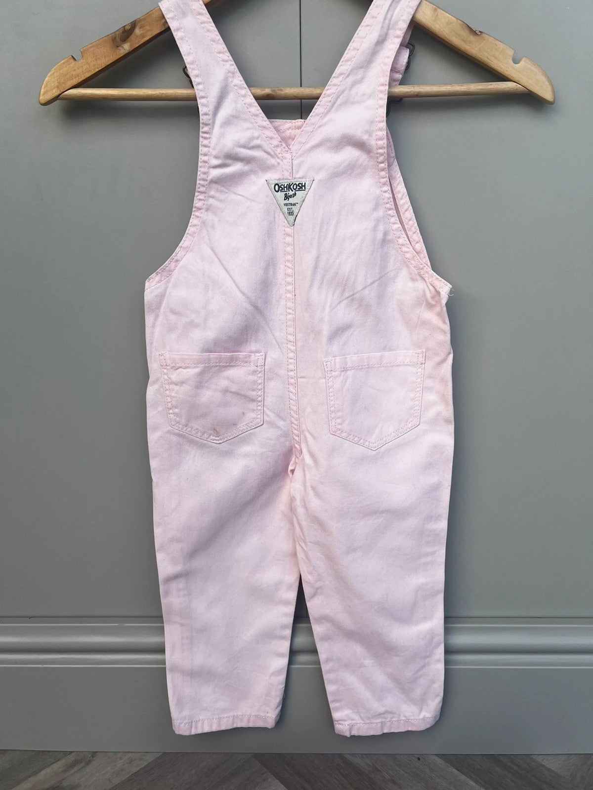 Oshkosh Rose Pink Heart Dungarees