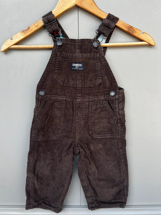 Oshkosh Brown Corduroy Dungarees 12M