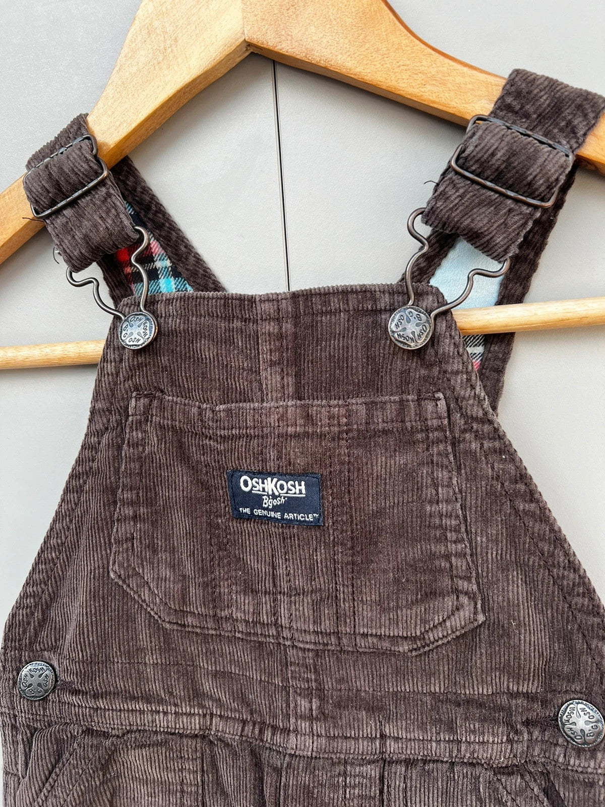 Oshkosh Brown Corduroy Dungarees 12M