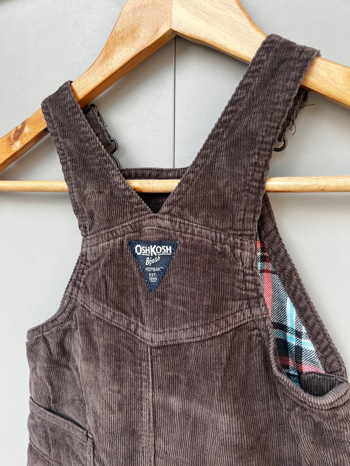 Oshkosh Brown Corduroy Dungarees 12M