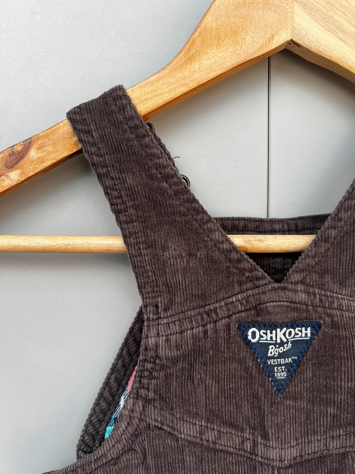 Oshkosh Brown Corduroy Dungarees 12M