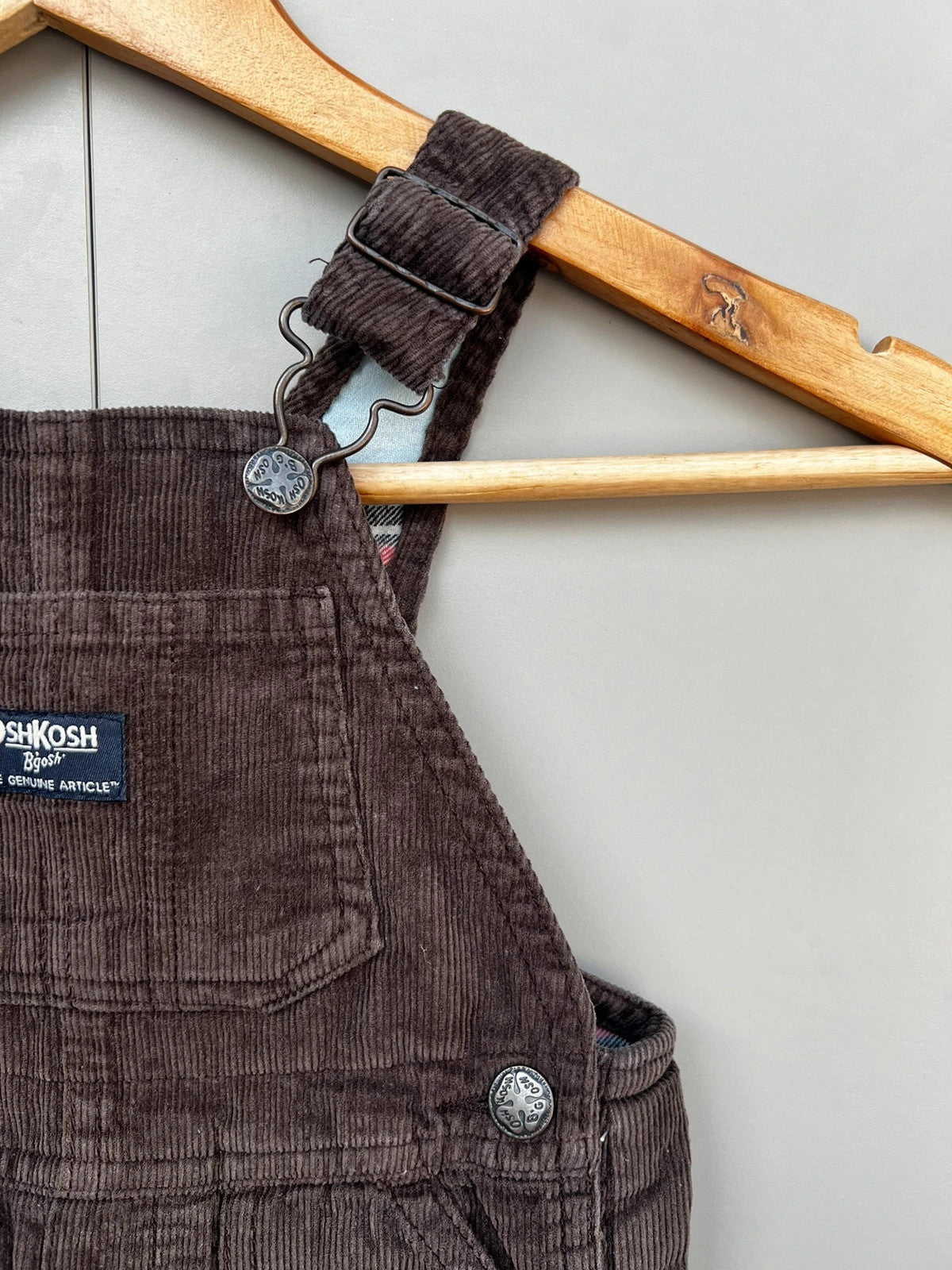 Oshkosh Brown Corduroy Dungarees 12M