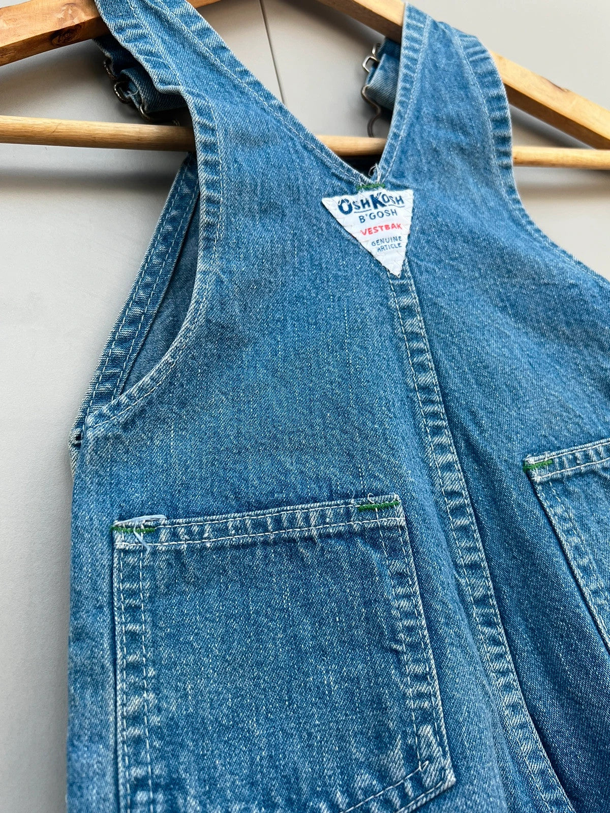 Oshkosh Vintage Denim Dungarees 12M (Play condition)