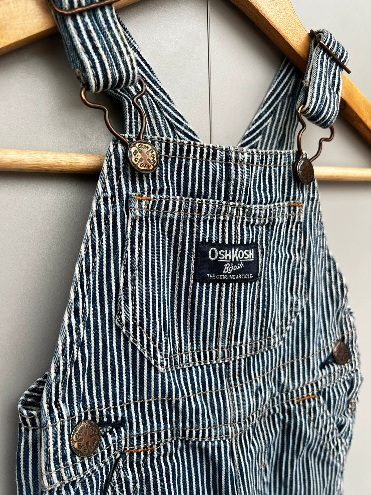 Oshkosh Classic Hickory Stripe Dungarees 12M