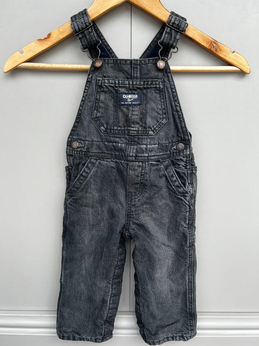 Oshkosh Grey Denim Dungarees 12M