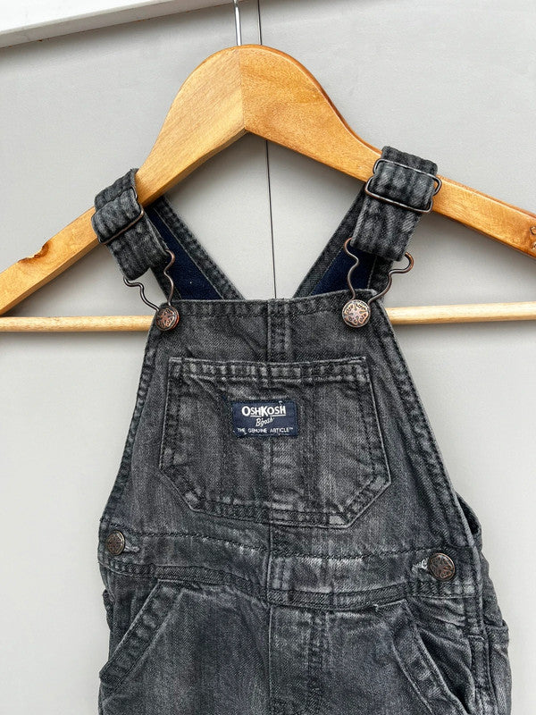 Oshkosh Grey Denim Dungarees 12M