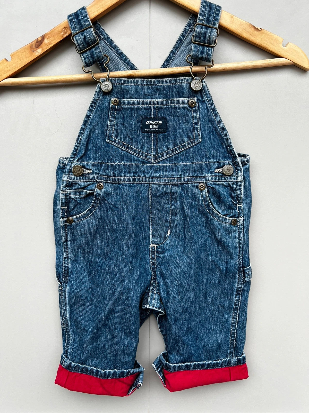 Oshkosh Vintage Denim Dungarees 3-6M