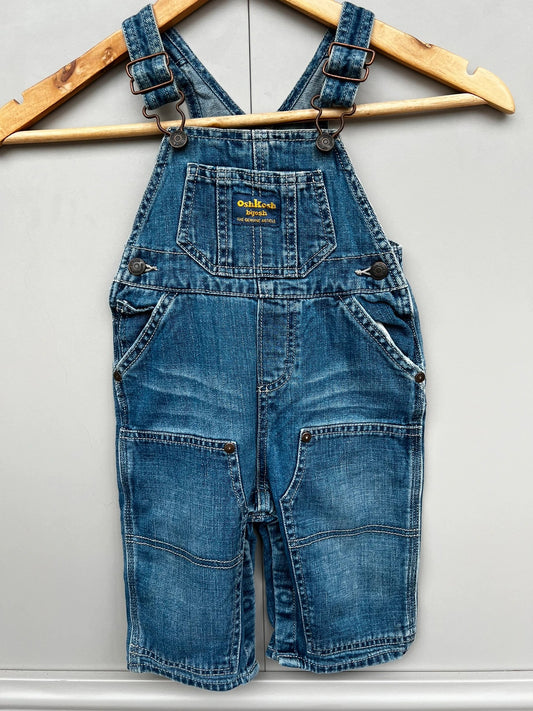 Oshkosh Mid-Blue Dungarees 12M