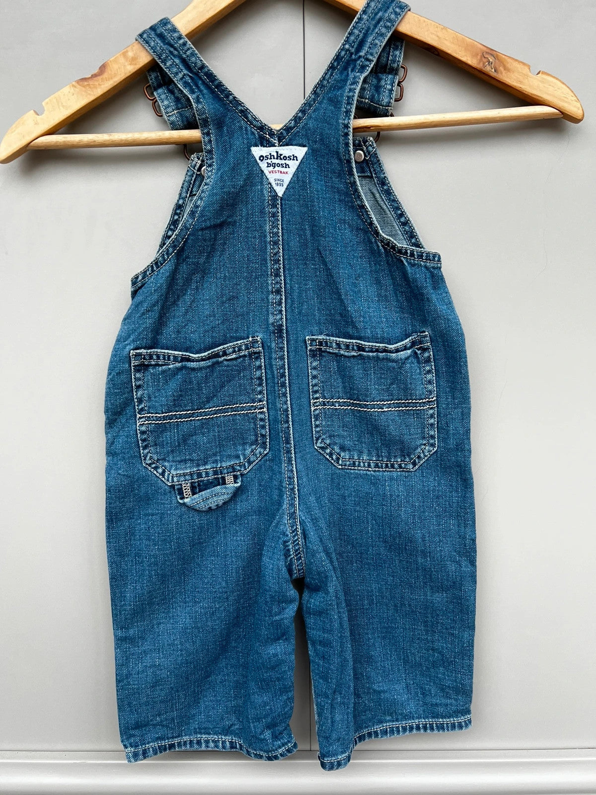 Oshkosh Mid-Blue Dungarees 12M