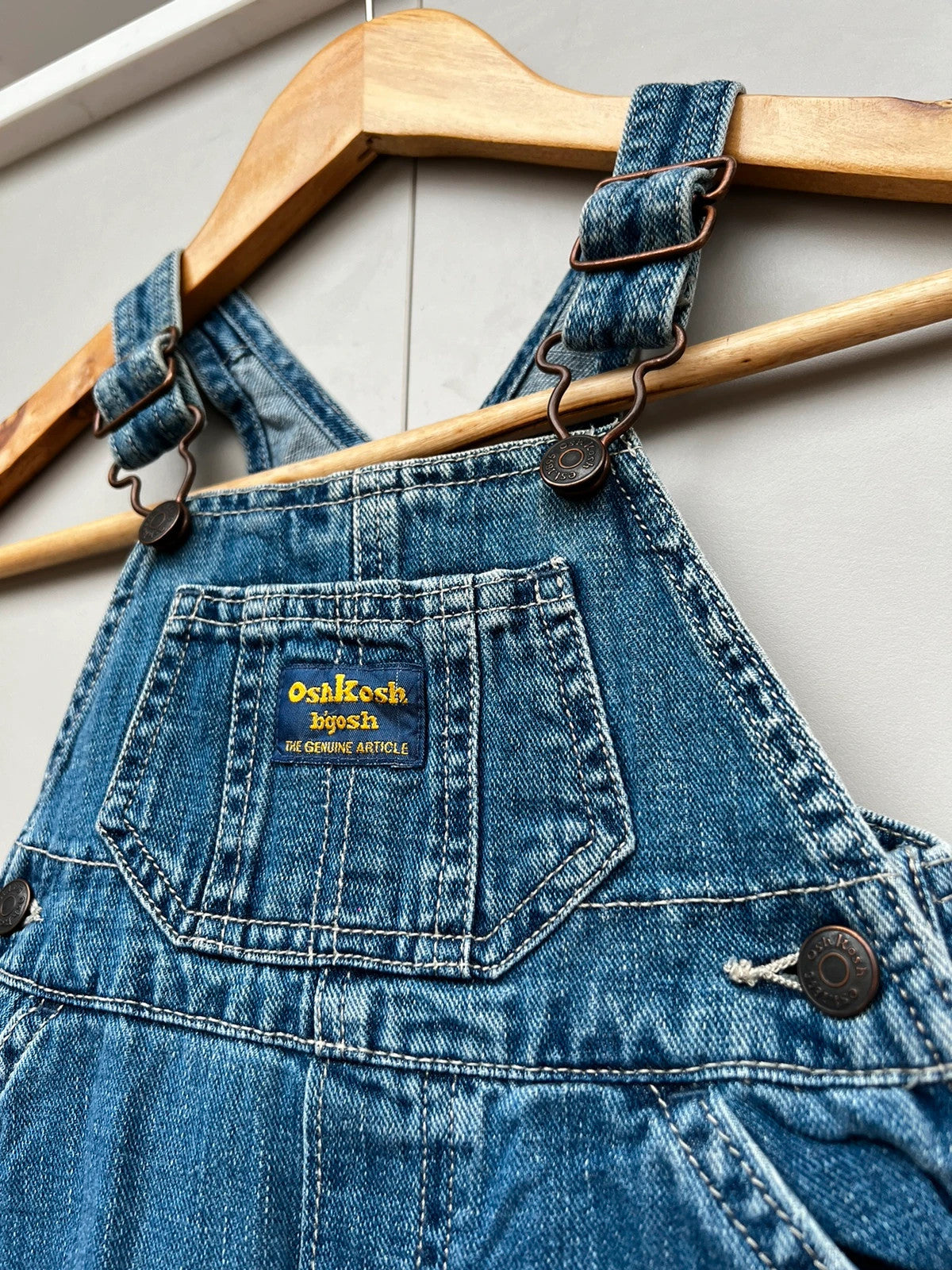 Oshkosh Mid-Blue Dungarees 12M