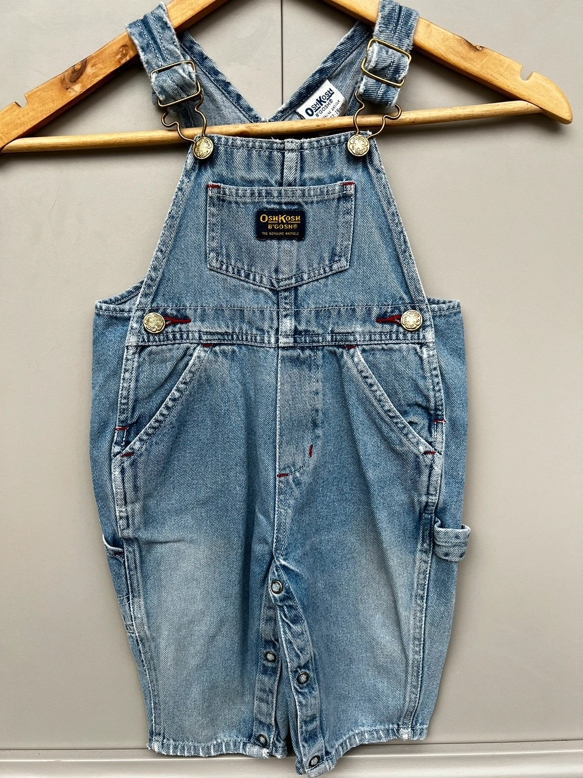 Oshkosh Vintage Denim Dungarees 9-12M