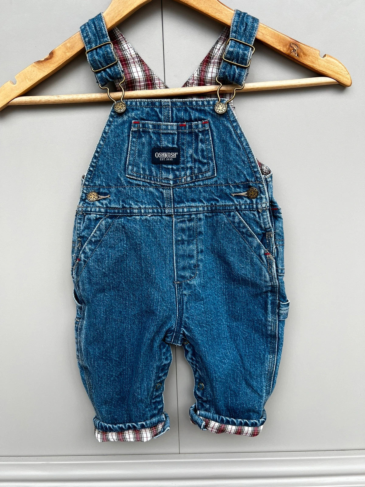 Oshkosh Vintage Denim Dungarees 3-6M