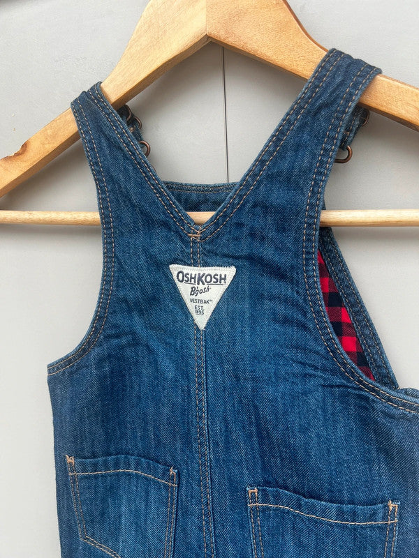 Oshkosh Girls Heart Dungarees 6M