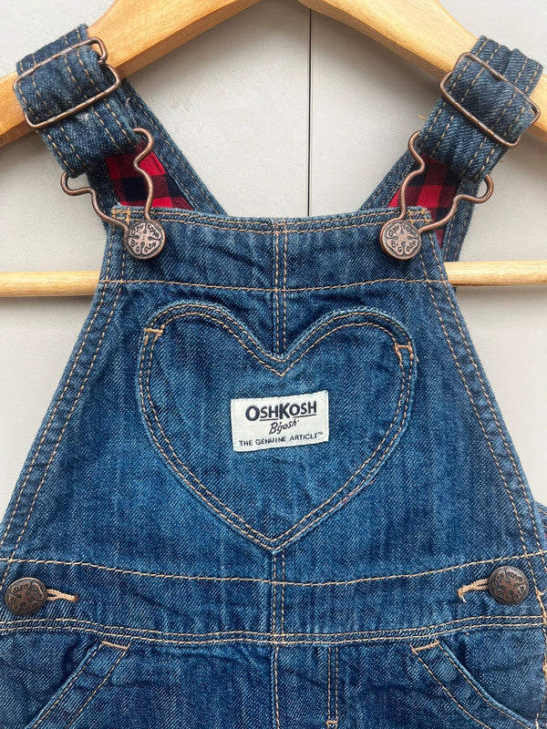 Oshkosh Girls Heart Dungarees 6M
