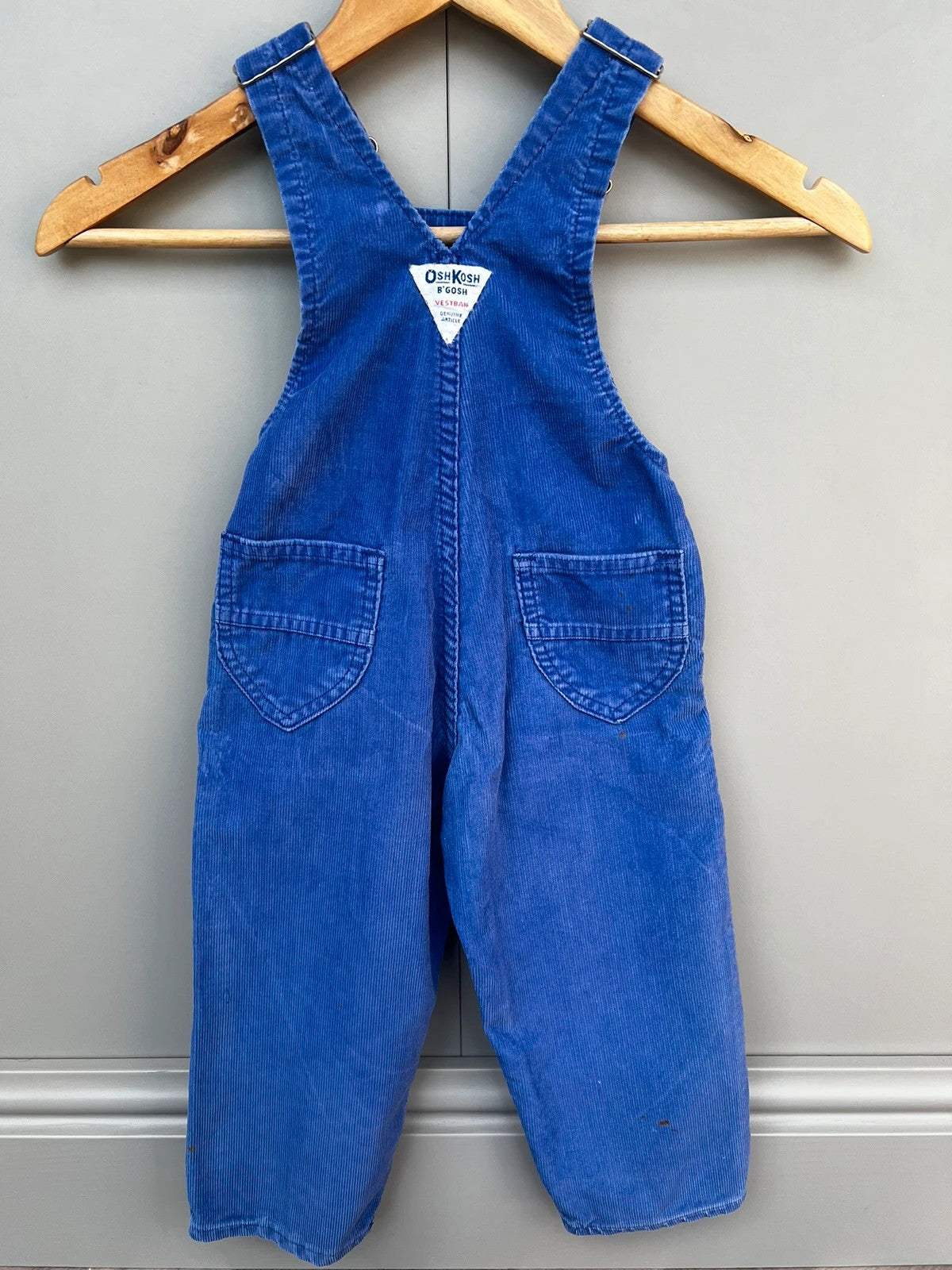 Oshkosh Vintage Lilac Corduroy Dungarees 3T (Play condition)