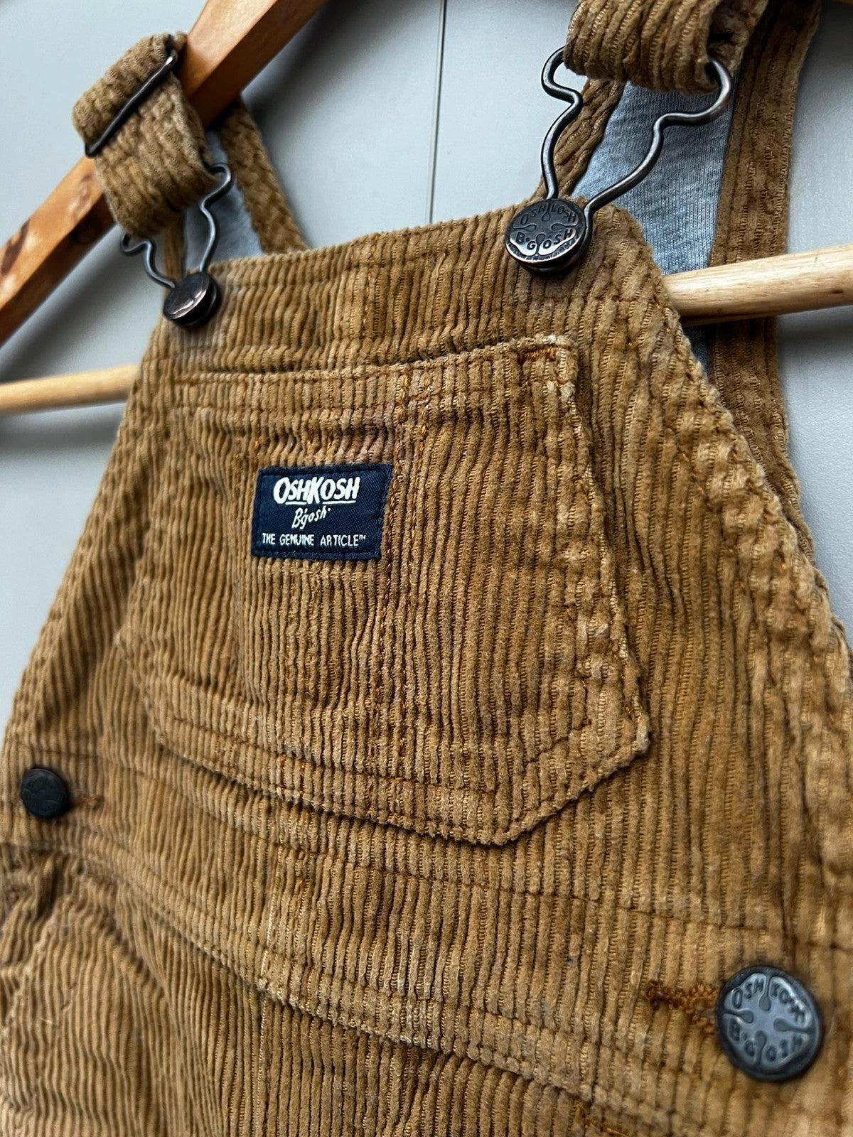 Oshkosh Corduroy Camel Dungarees 6M