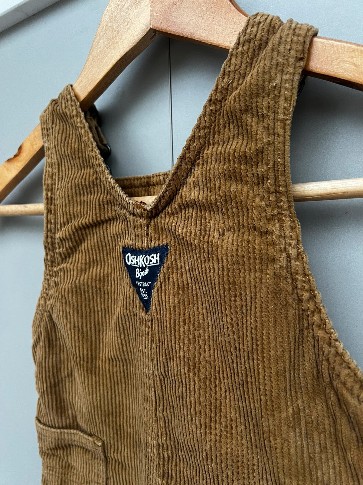 Oshkosh Corduroy Camel Dungarees 6M