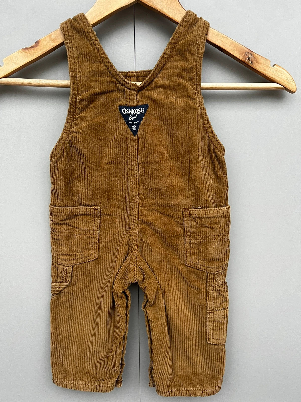 Oshkosh Corduroy Camel Dungarees 6M