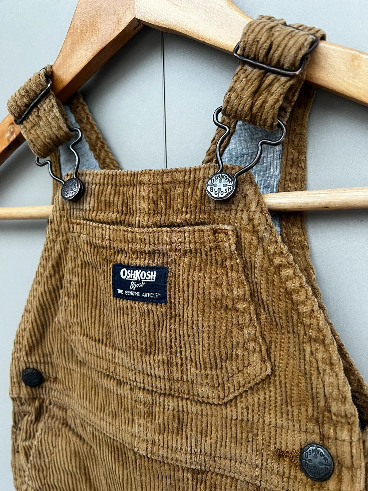 Oshkosh Corduroy Camel Dungarees 6M