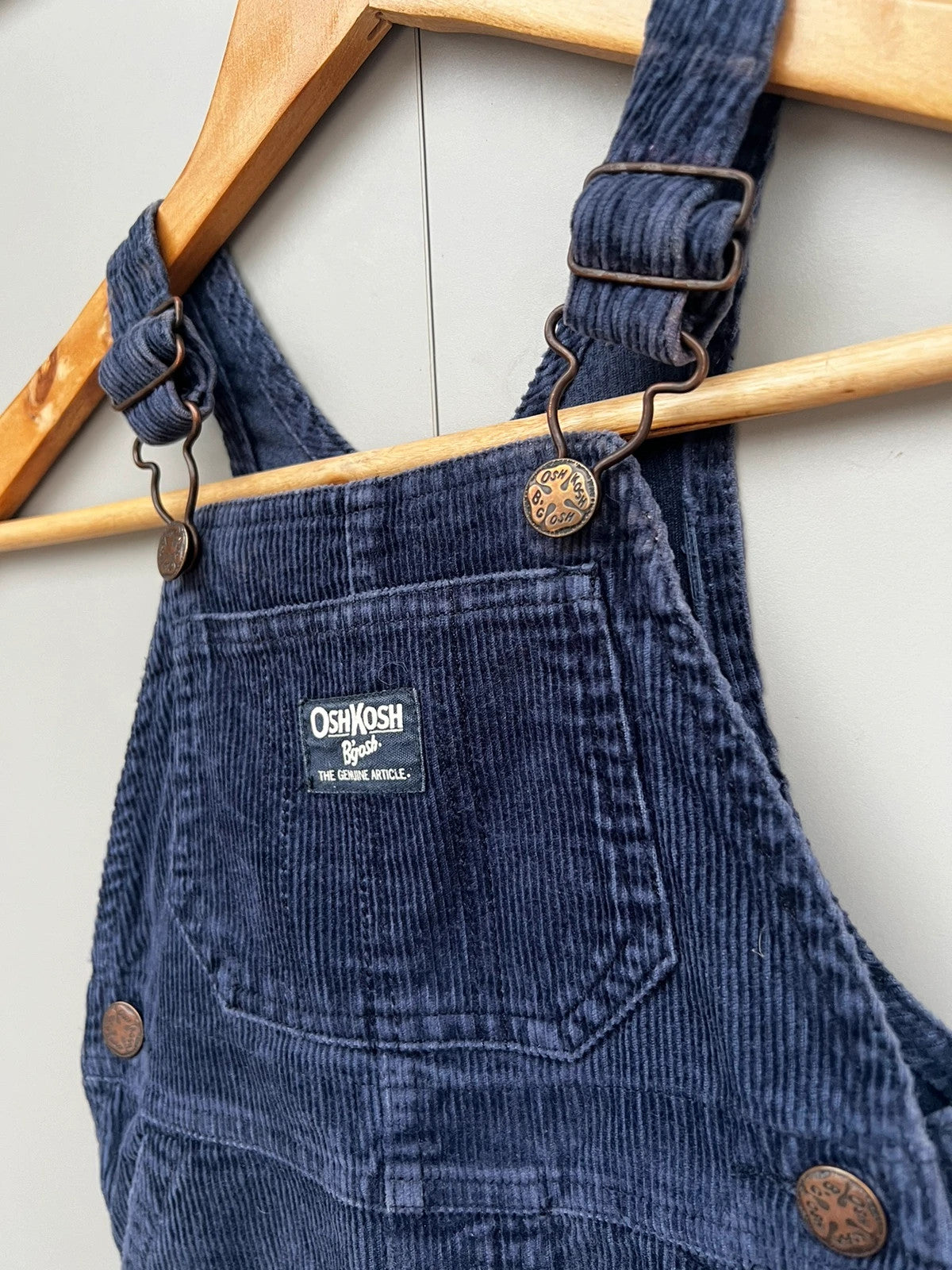 Oshkosh Corduroy Navy Dungarees 18M