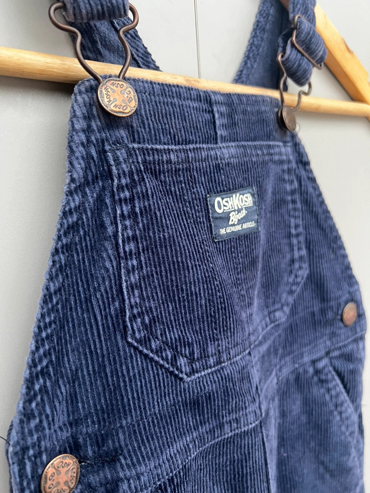 Oshkosh Corduroy Navy Dungarees 18M