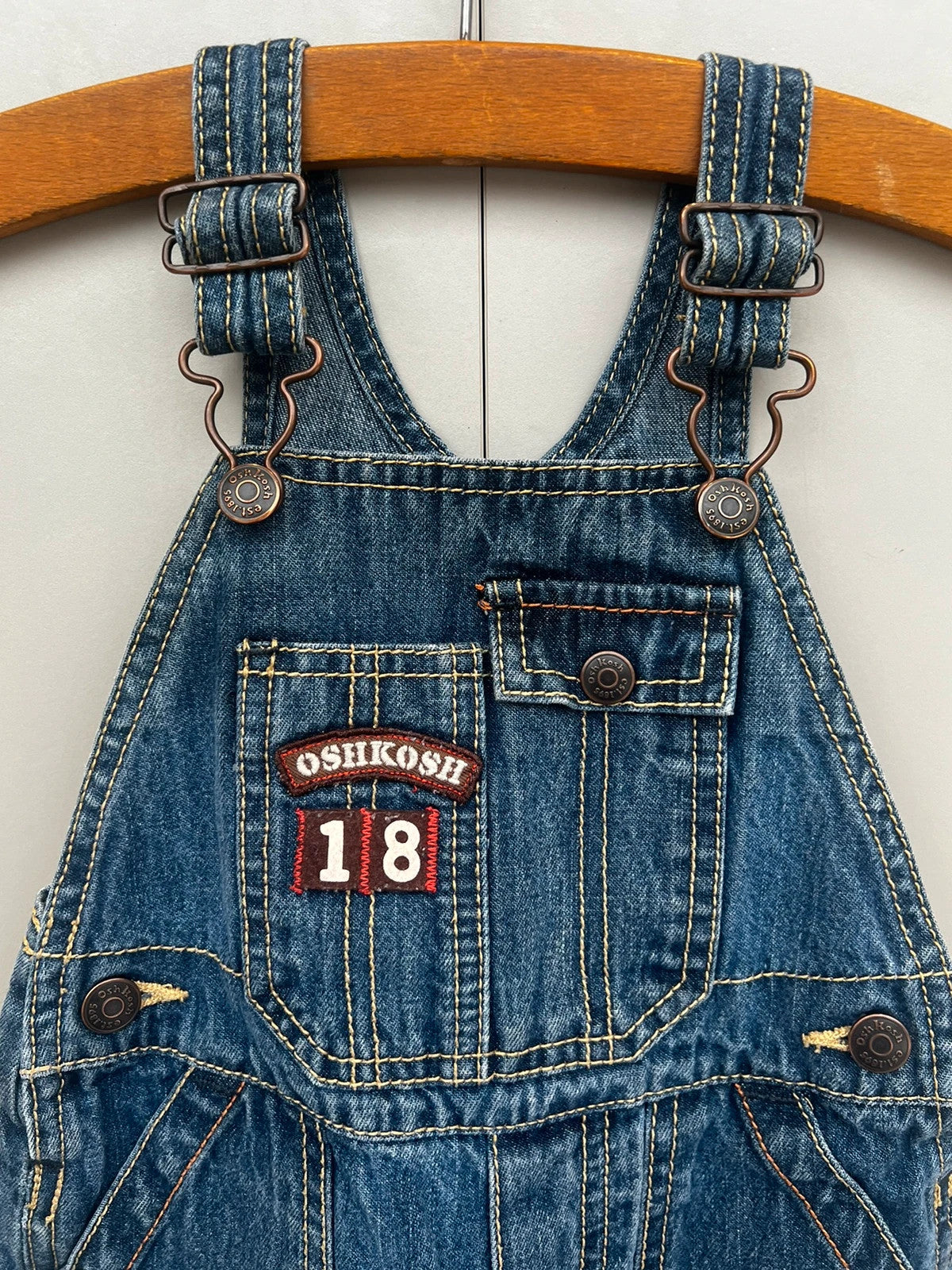 Oshkosh Vintage Denim Dungarees 18M