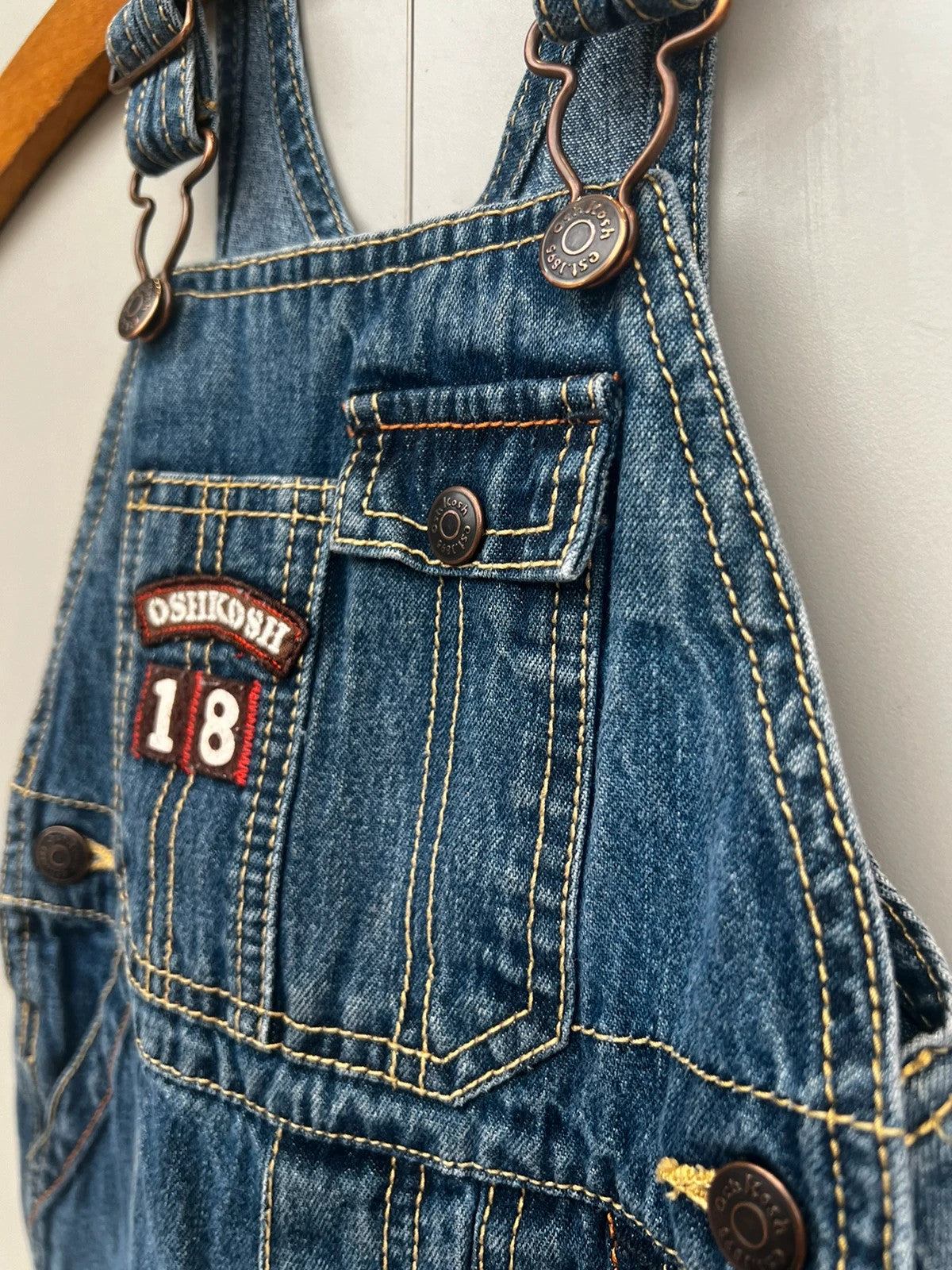 Oshkosh Vintage Denim Dungarees 18M