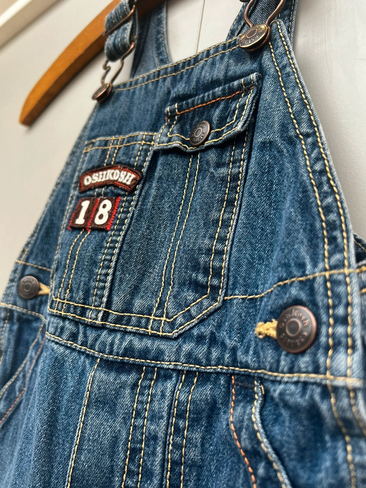 Oshkosh Vintage Denim Dungarees 18M