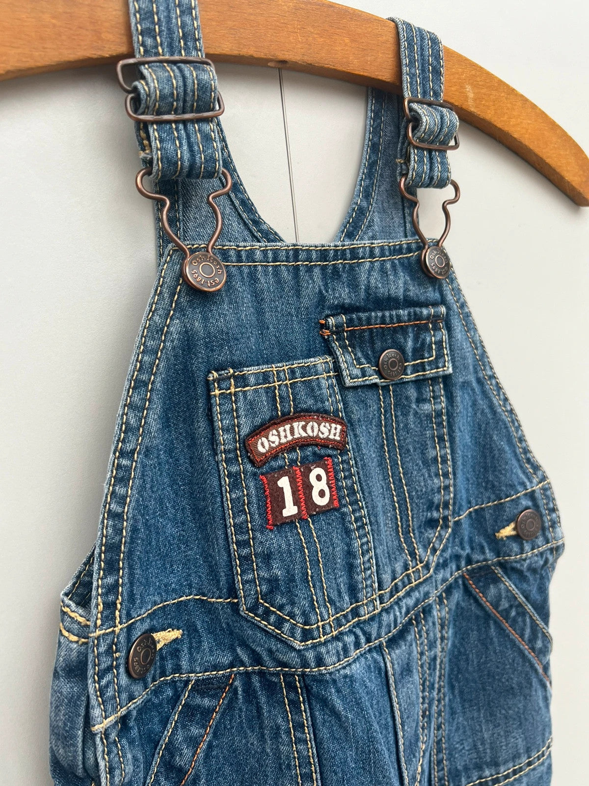 Oshkosh Vintage Denim Dungarees 18M